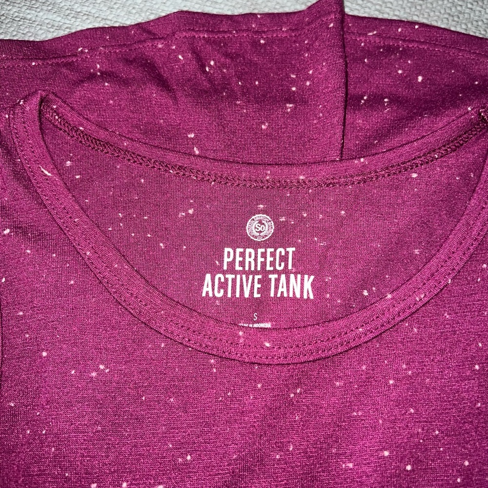 Perfect Active Tank in Purple size small